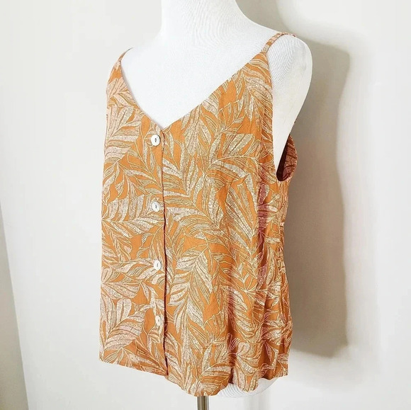 NWT Anthropologie See U Soon Boho Printed Button Front Tank Top S - Picture 2 of 7